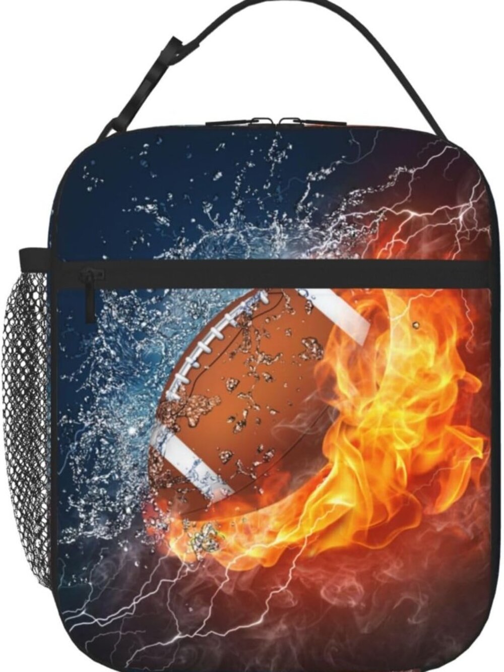 Insulated Football Lunch Box for Kids & Adults - Leakproof, Waterproof, Reusable